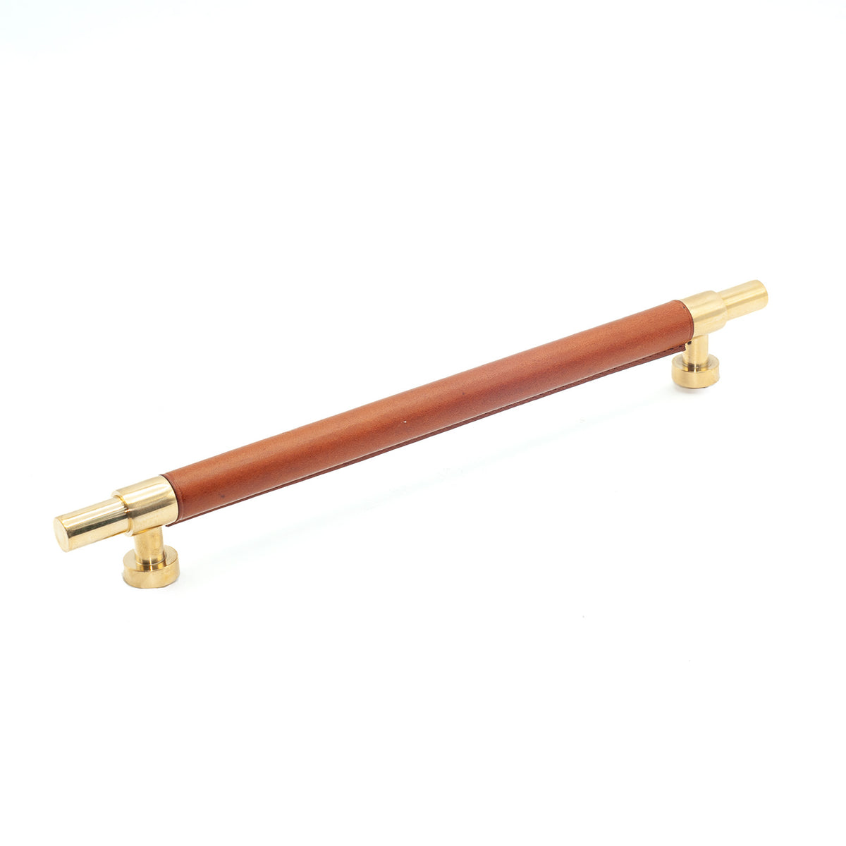 Tan Leather Cabinet Pulls