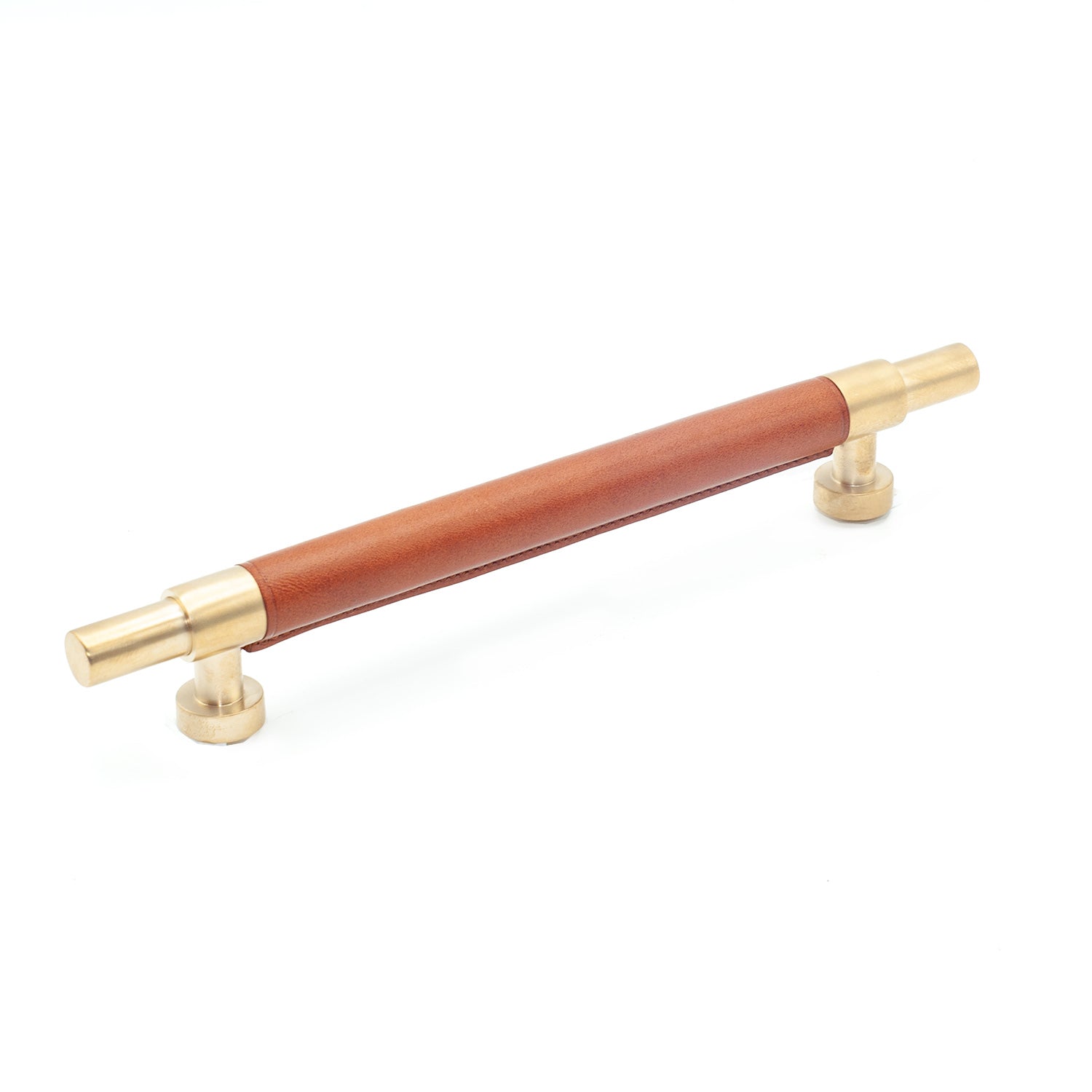 Tan Leather Cabinet Pulls