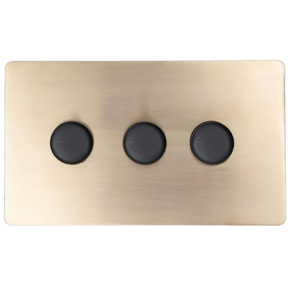 3 Gang Dimmer Double Plate